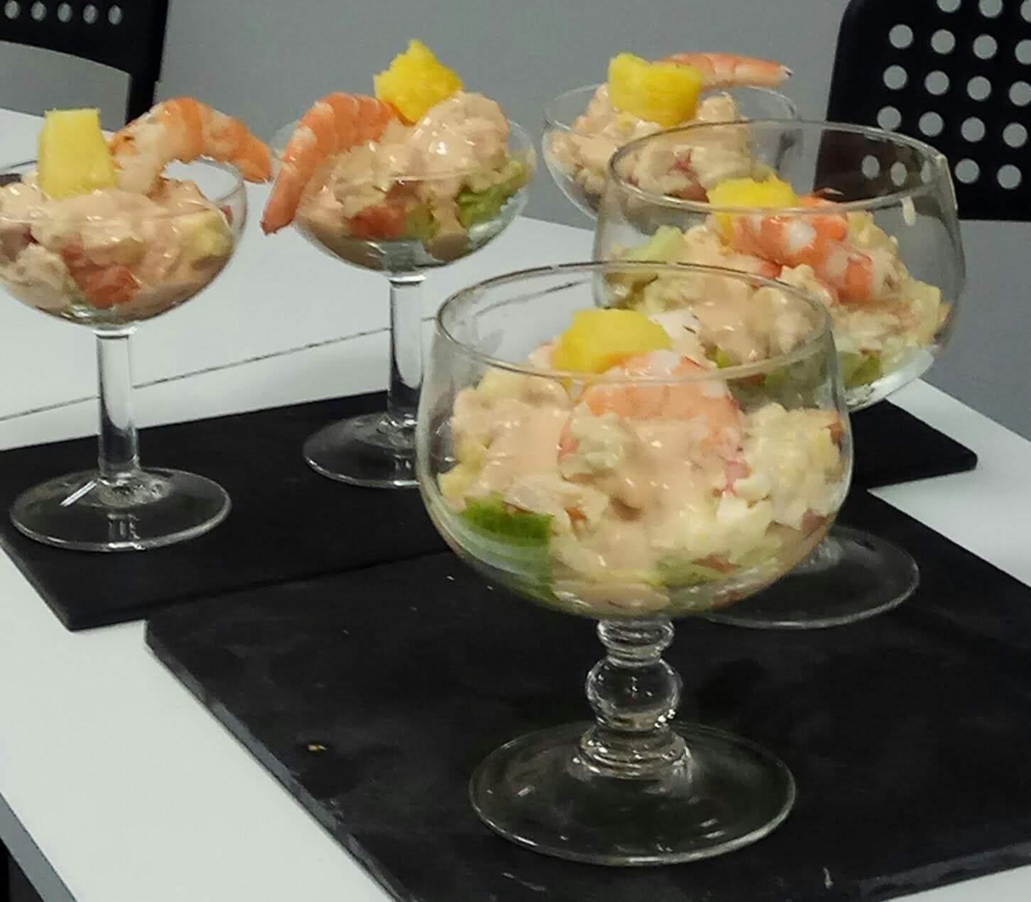 Cóctel de langostinos