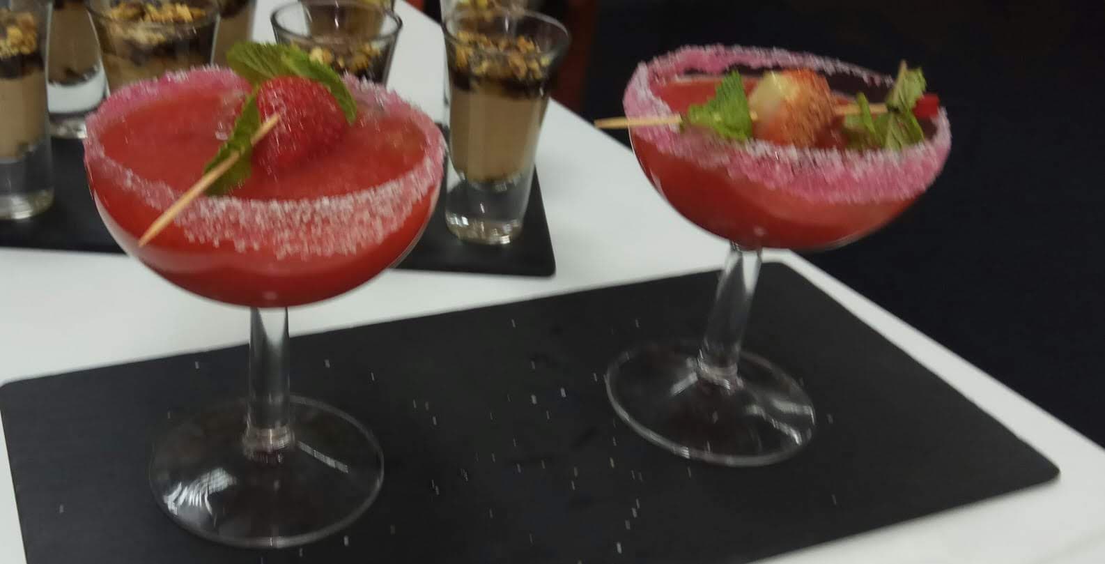 Sorbete/Cortante de frutos rojos al ron